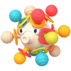 اسباب بازی توپ پلاستیکی دندانی