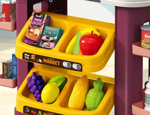 اسباب بازی ست فروشگاهی سوپر مارکت با سبد خرید