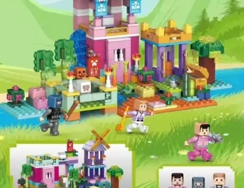 اسباب بازی لگو ماینکرفت خانه و آدم