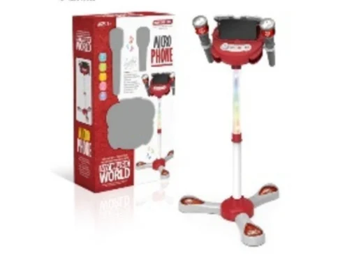اسباب‌بازی میکروفون پایه‌دار دو قلو کودک