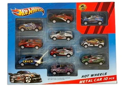 اسباب‌بازی ست ماشین فلزی ۱۰ عددی Hot Wheels