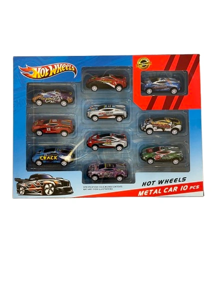 اسباببازی ست ماشین فلزی ۱۰ عددی Hot Wheels